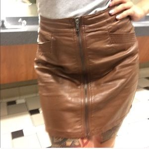Leather skirt